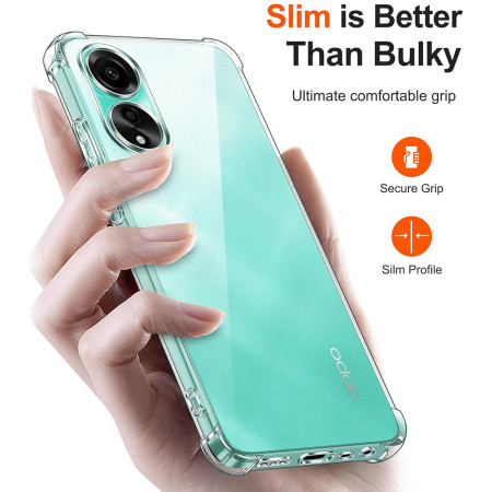 Husa Antisoc compatibila Oppo A38, PRO AirBag, Clear