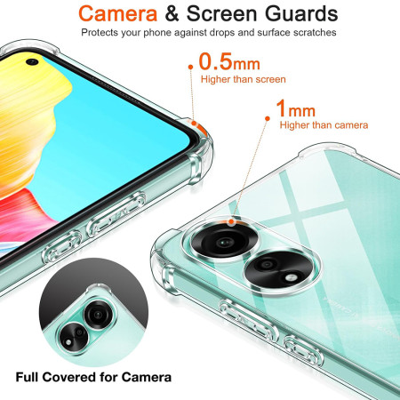 Husa Antisoc compatibila Oppo A38, PRO AirBag, Clear