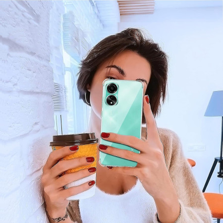 Husa Antisoc compatibila Oppo A38, PRO AirBag, Clear