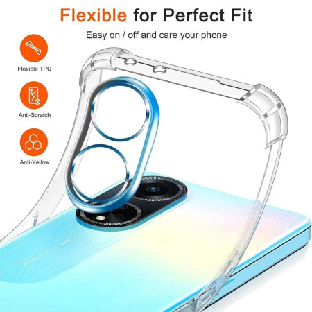 Husa Antisoc compatibila Oppo A98 5G, PRO AirBag, Clear