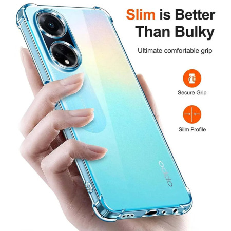 Husa Antisoc compatibila Oppo A98 5G, PRO AirBag, Clear
