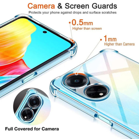 Husa Antisoc compatibila Oppo A98 5G, PRO AirBag, Clear