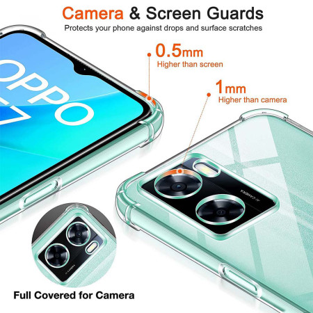 Husa Antisoc compatibila Oppo A57 4G / A57s / OnePlus Nord N20 SE, PRO AirBag, Clear