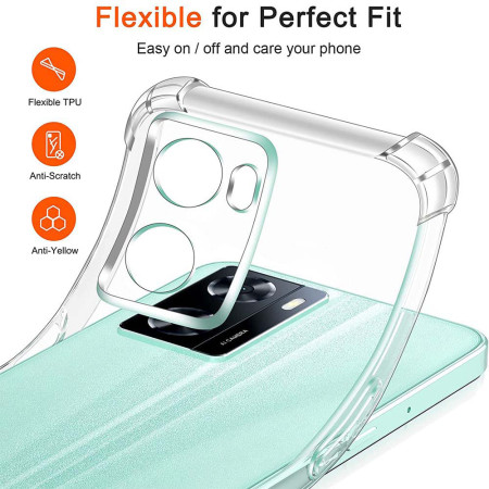 Husa Antisoc compatibila Oppo A57 4G / A57s / OnePlus Nord N20 SE, PRO AirBag, Clear