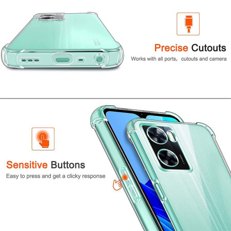 Husa Antisoc compatibila Oppo A57 4G / A57s / OnePlus Nord N20 SE, PRO AirBag, Clear