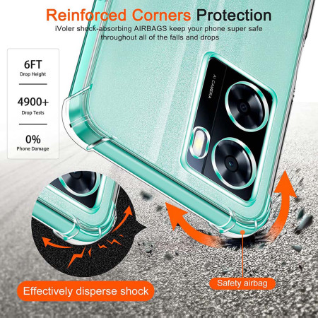 Husa Antisoc compatibila Oppo A57 4G / A57s / OnePlus Nord N20 SE, PRO AirBag, Clear