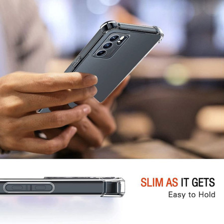 Husa Antisoc compatibila Oppo Reno 6 5G, PRO AirBag, Clear