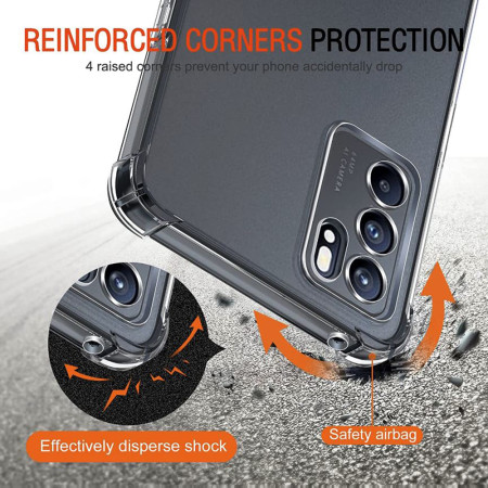 Husa Antisoc compatibila Oppo Reno 6 5G, PRO AirBag, Clear