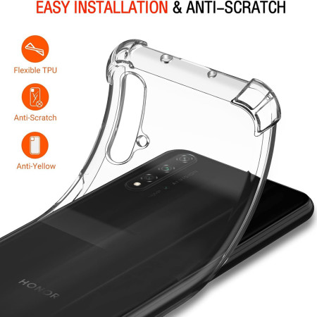 Husa Antisoc compatibila Huawei Nova 5T, PRO AirBag, Clear