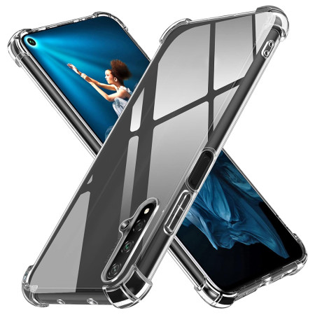 Husa Antisoc compatibila Huawei Nova 5T, PRO AirBag, Clear