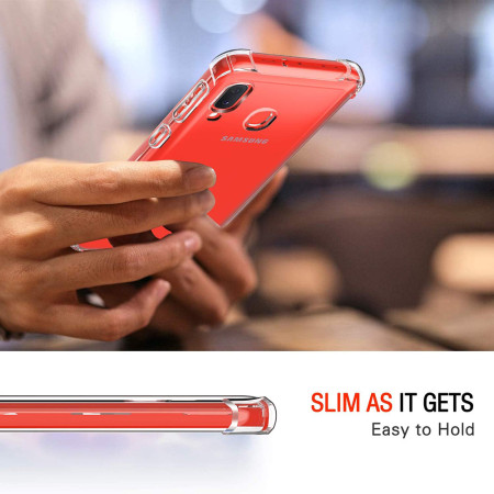 Husa Antisoc compatibila Samsung Galaxy A20e, PRO AirBag, Clear