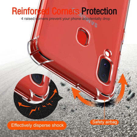 Husa Antisoc compatibila Samsung Galaxy A20e, PRO AirBag, Clear