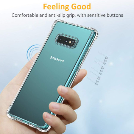 Husa Antisoc compatibila Samsung Galaxy S10e, PRO AirBag, Clear