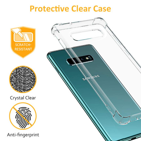 Husa Antisoc compatibila Samsung Galaxy S10e, PRO AirBag, Clear