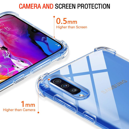 Husa Antisoc compatibila Samsung Galaxy A30s / A50 / A50s, PRO AirBag, Clear
