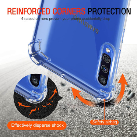 Husa Antisoc compatibila Samsung Galaxy A30s / A50 / A50s, PRO AirBag, Clear