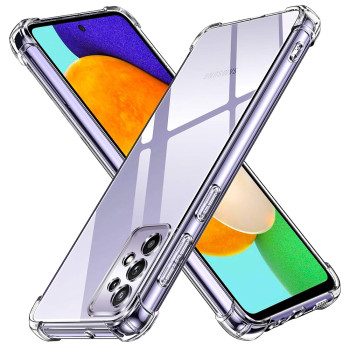 Husa Antisoc compatibila Samsung Galaxy A52 4G / A52 5G / A52s 5G, PRO AirBag, Clear