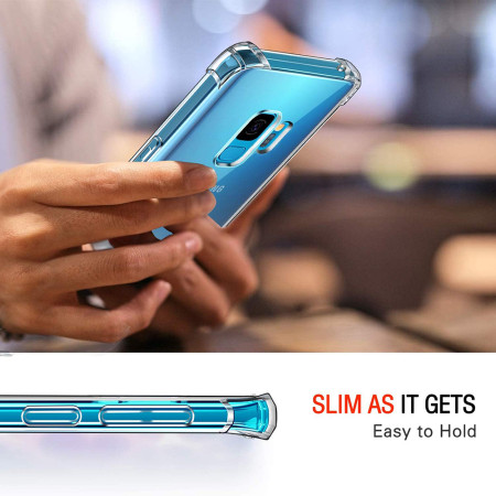 Husa Antisoc compatibila Samsung Galaxy S9, PRO AirBag, Clear