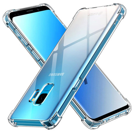 Husa Antisoc compatibila Samsung Galaxy S9, PRO AirBag, Clear