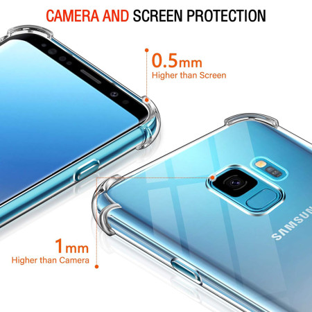 Husa Antisoc compatibila Samsung Galaxy S9, PRO AirBag, Clear