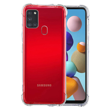 Husa Antisoc compatibila Samsung Galaxy A21s, PRO AirBag, Clear
