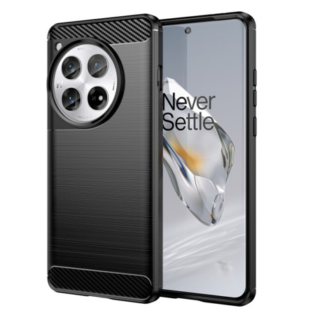 Husa Carbon compatibila OnePlus 12, Tech AntiSoc, Negru