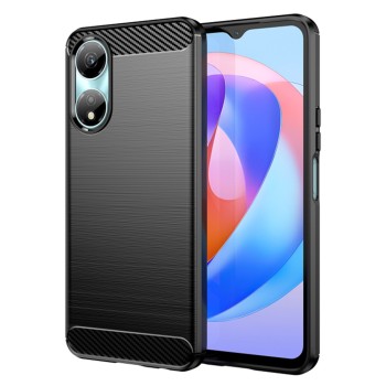Husa Carbon compatibila Honor X5 Plus, Tech AntiSoc, Negru