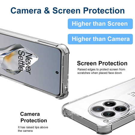 Husa Antisoc compatibila OnePlus 12, PRO AirBag, Clear