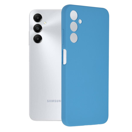 Husa de telefon compatibila Samsung Galaxy A05s, Tech Microfibra, Camera Extra Pro, Denim Blue