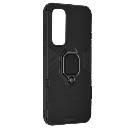 Husa telefon compatibila Samsung Galaxy A55, Inel Magnetic tip Suport Auto, Negru