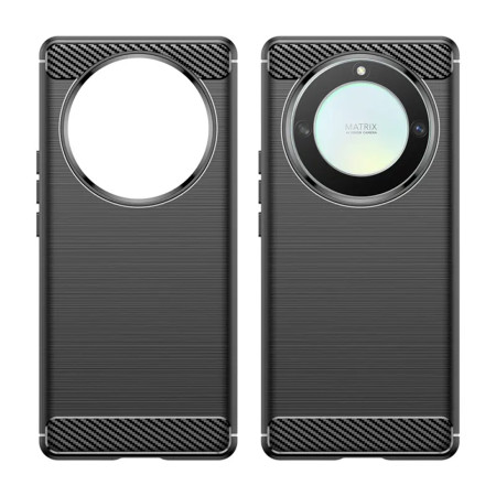 Husa Carbon compatibila Honor X50 Pro, Tech AntiSoc, Negru
