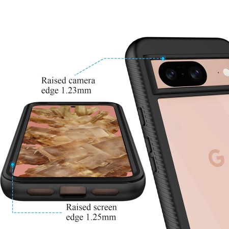 Husa 360 DefencePro compatibila Google Pixel 8a, Black