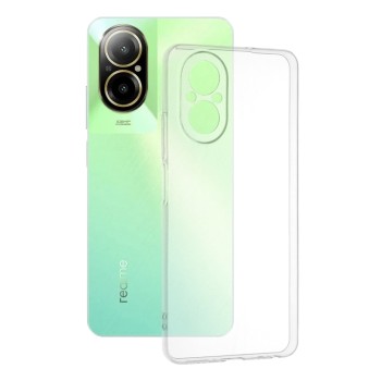 Husa Silicon compatibila Realme C67 4G, Pastreaza Originalitatea, Transparent 