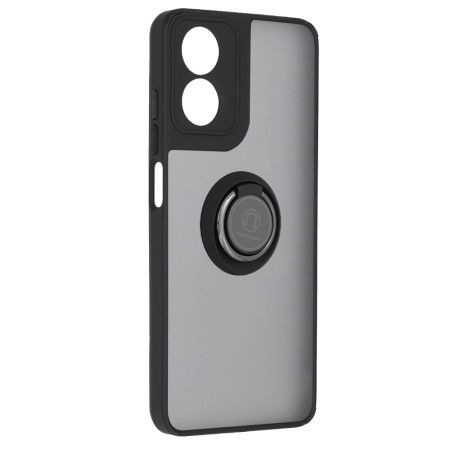 Husa telefon compatibila Motorola Moto G34, Glinth Magnet Auto si Inel Rotativ, Negru