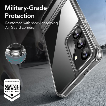 Husa pentru Samsung Galaxy S24 ESR Air Shield Boost Kickstand, Clear