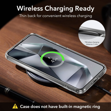 Husa pentru Samsung Galaxy S24 ESR Air Shield Boost Kickstand, Clear