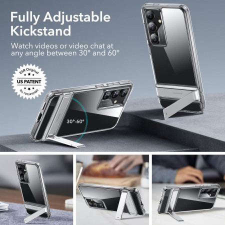 Husa pentru Samsung Galaxy S24 Plus ESR Air Shield Boost Kickstand, Clear