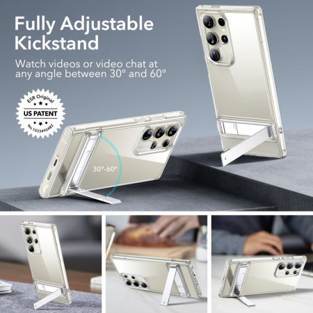 Husa pentru Samsung Galaxy S24 Ultra ESR Air Shield Boost Kickstand, Clear
