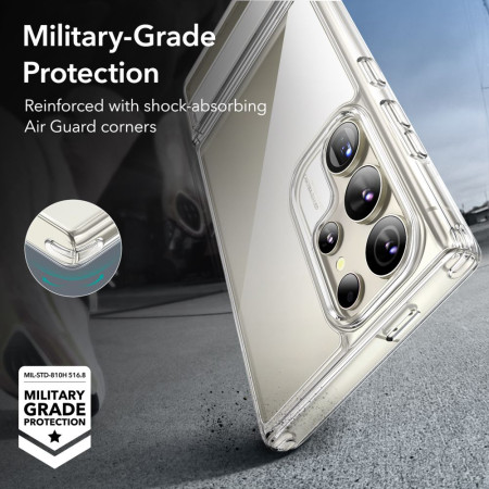 Husa pentru Samsung Galaxy S24 Ultra ESR Air Shield Boost Kickstand, Clear
