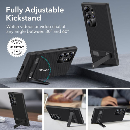 Husa pentru Samsung Galaxy S24 Ultra ESR Air Shield Boost Kickstand, Black