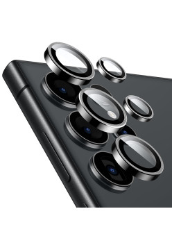Folie Camera Foto compatibila Samsung Galaxy S24 Ultra, Lens Pro, Negru