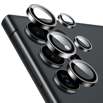 Folie Camera Foto compatibila Samsung Galaxy S24 Ultra, Lens Pro, Negru