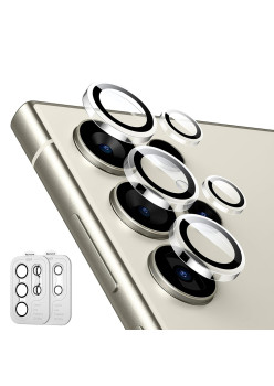 Folie Camera pentru Samsung Galaxy S24 Ultra set 2 buc, ESR Lens Protector Tempered Glass, Clear