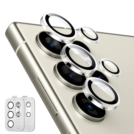 Folie Camera pentru Samsung Galaxy S24 Ultra set 2 buc, ESR Lens Protector Tempered Glass, Clear