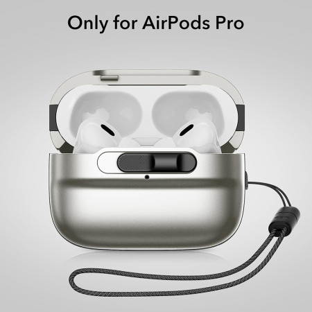 Husa pentru Apple AirPods Pro 1 / 2 ESR Pulse Magnetic HaloLock, Titanium