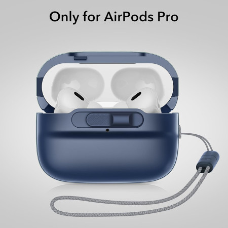 Husa pentru Apple AirPods Pro 1 / 2 ESR Pulse Magnetic HaloLock, Dark Blue