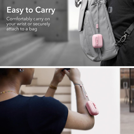 Husa pentru Apple AirPods Pro 1 / 2 ESR Pulse Magnetic HaloLock, Pink