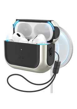 Husa pentru Apple AirPods Pro 1 / 2 ESR Orbit Hybrid HaloLock, Titanium