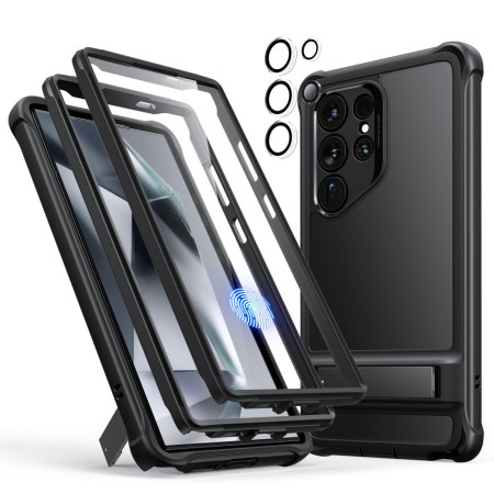 Husa pentru Samsung Galaxy S24 Ultra ESR Shock Armor Kickstand, Frosted Black