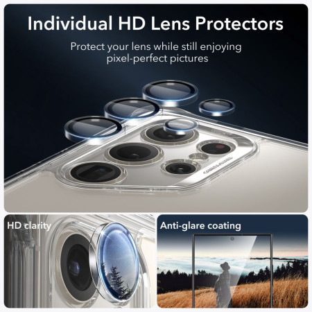 Husa pentru Samsung Galaxy S24 Ultra ESR Shock Armor Kickstand, Clear